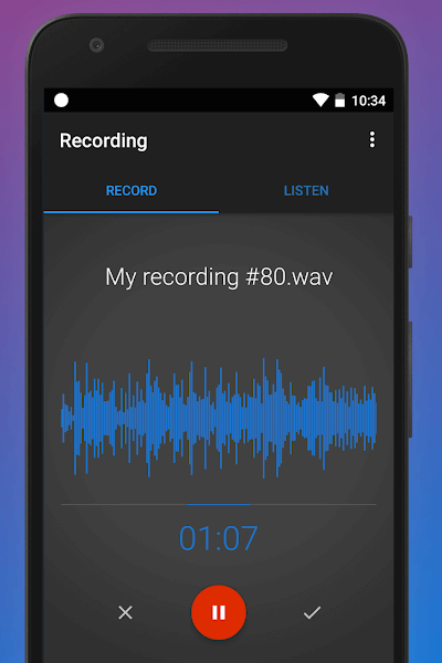 easy voice and audio recording apps for Android