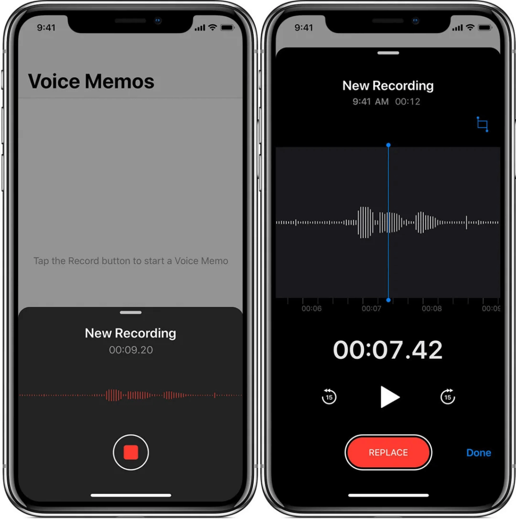 how to record audio on iphone, voice memos ios
