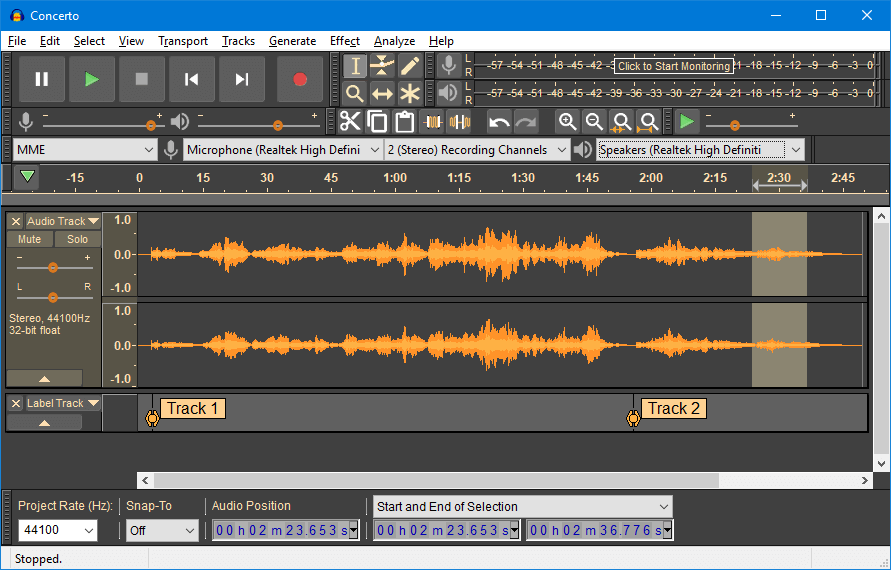 audacity best free audio editing software