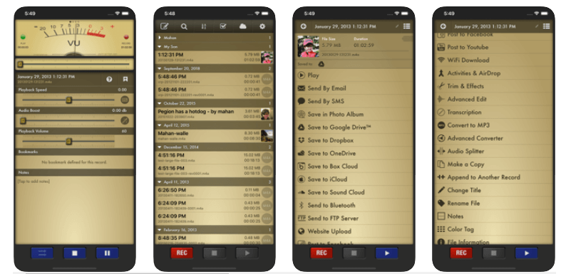 voice recording apps for iphone, voice record pro
