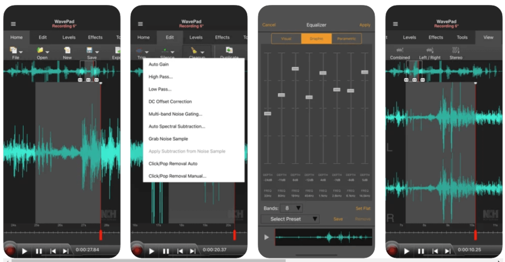 wavepad audio editing app for iphone